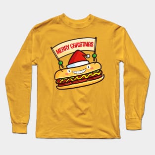 Cute christmas hot dog Long Sleeve T-Shirt